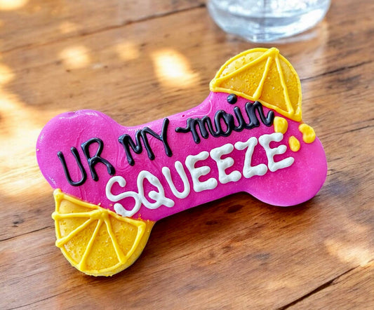 6 inch UR my main Squeeze bone dog treats