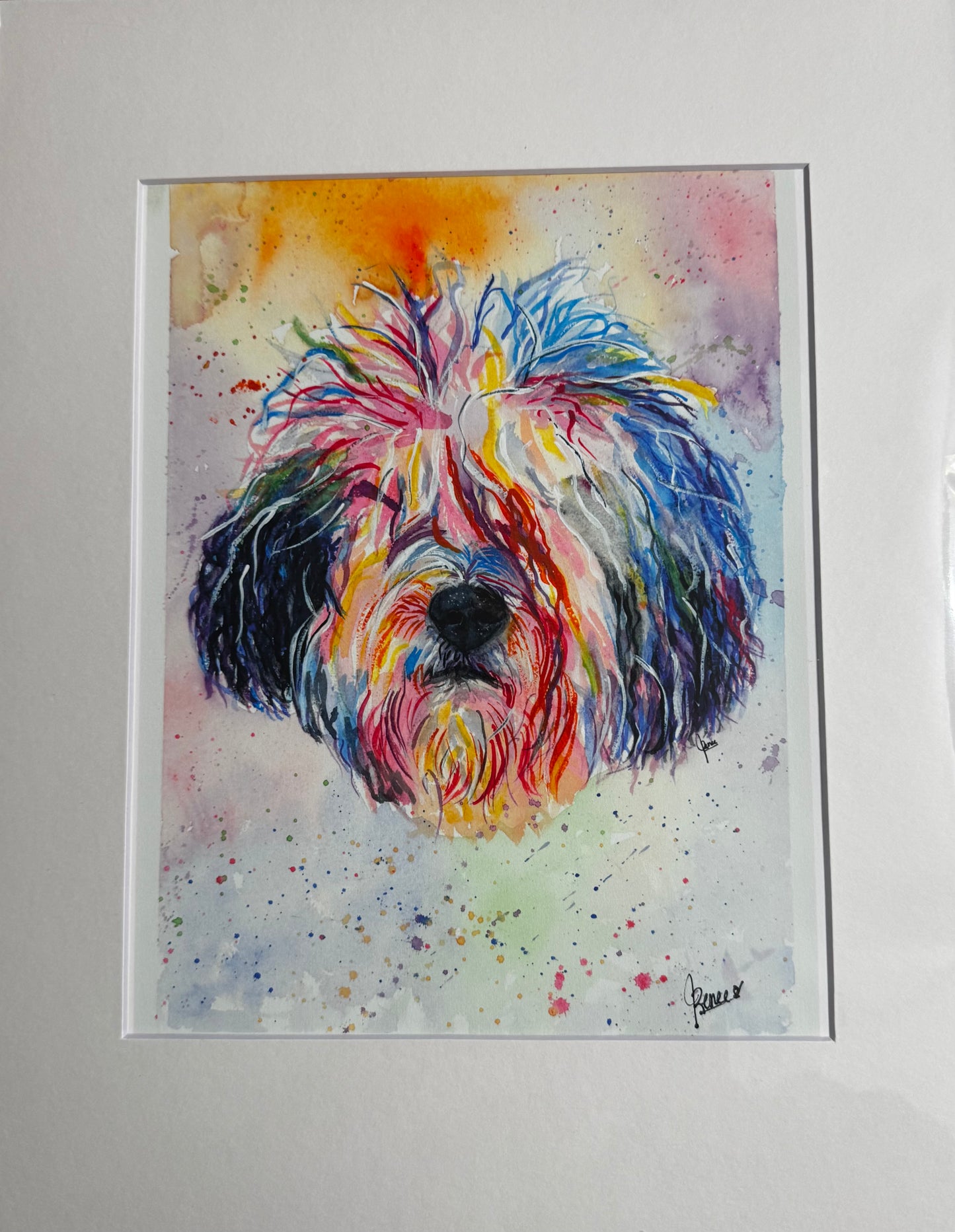 ColorRun 8x10 Fine Art Print in an 11x14 Mat