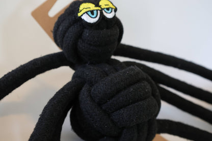 Black Spider Dog Handmade Rope Toys | Halloween Decorations