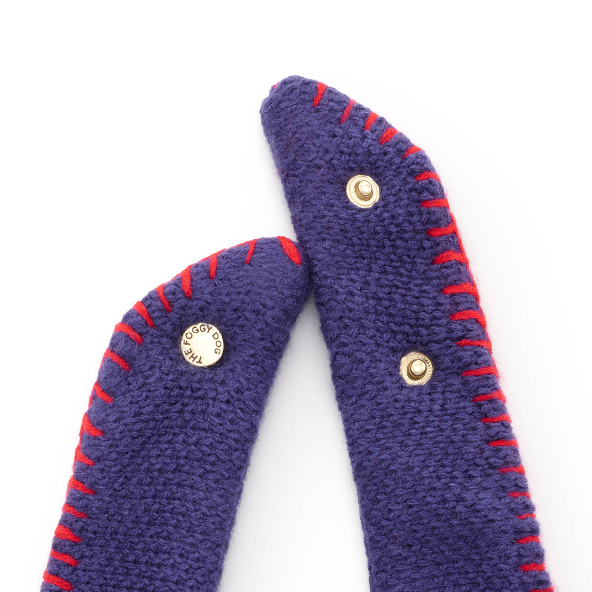 Navy Blue USA Knit Dog Bandana