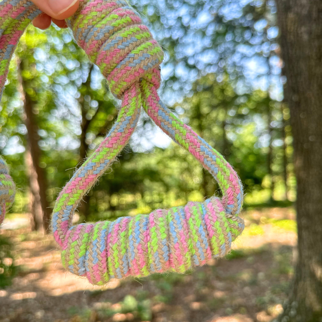 Hemp and Sustainable Cotton Rope Tug Dog Toy | Monkey Fist