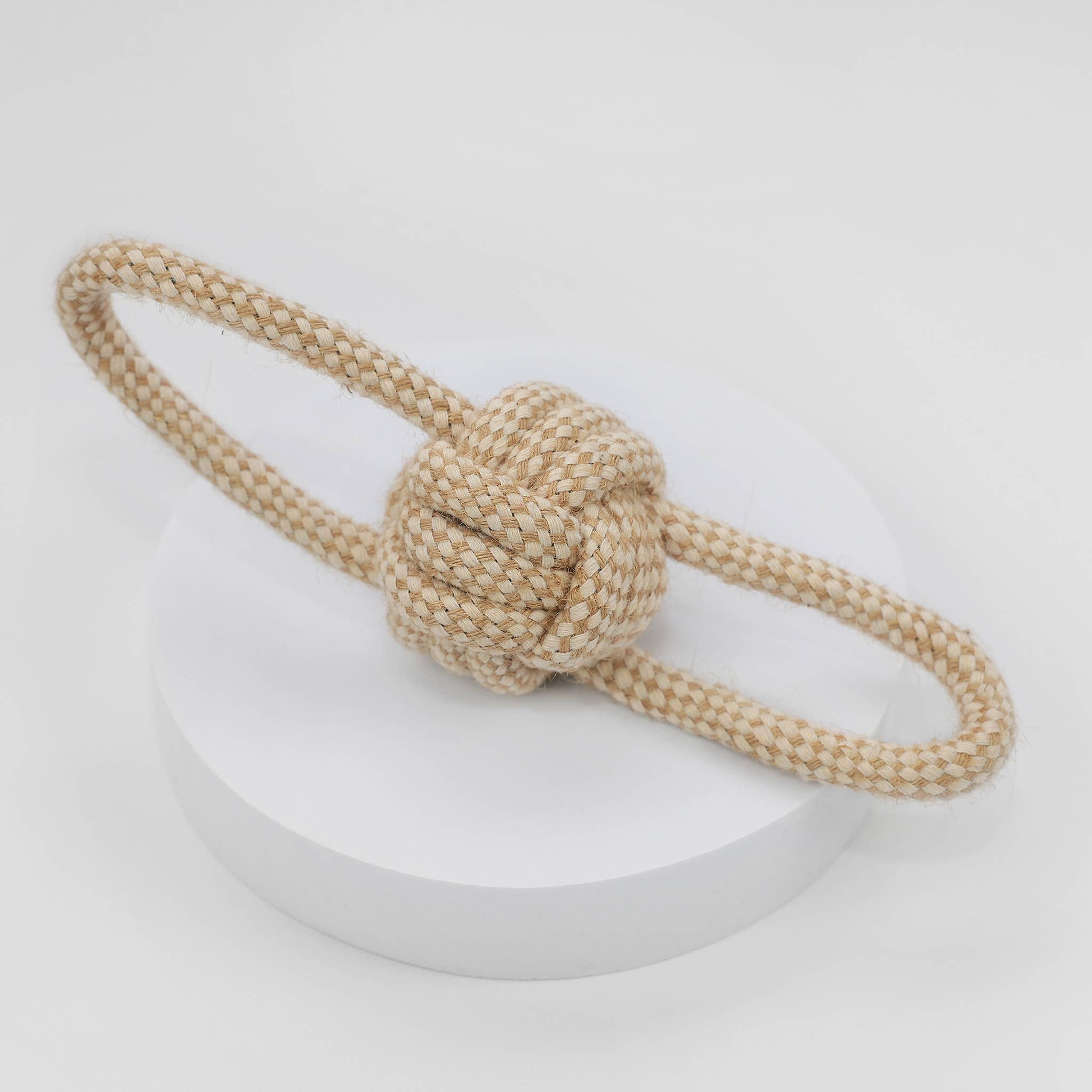 Hemp & Cotton Rope Ball With Two Tugs
