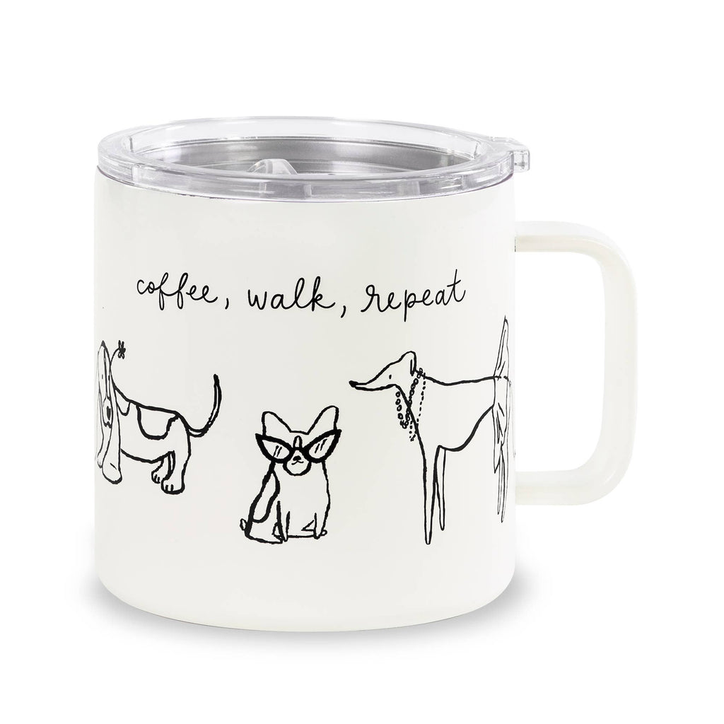 Kate Spade Stainless Steel Coffee Mug, Dog Party