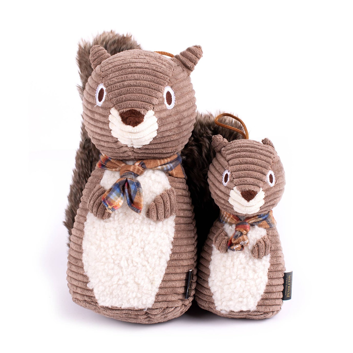 Pendleton Plush Squirrel Dog Toy