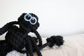 Black Spider Rope Dog Toy