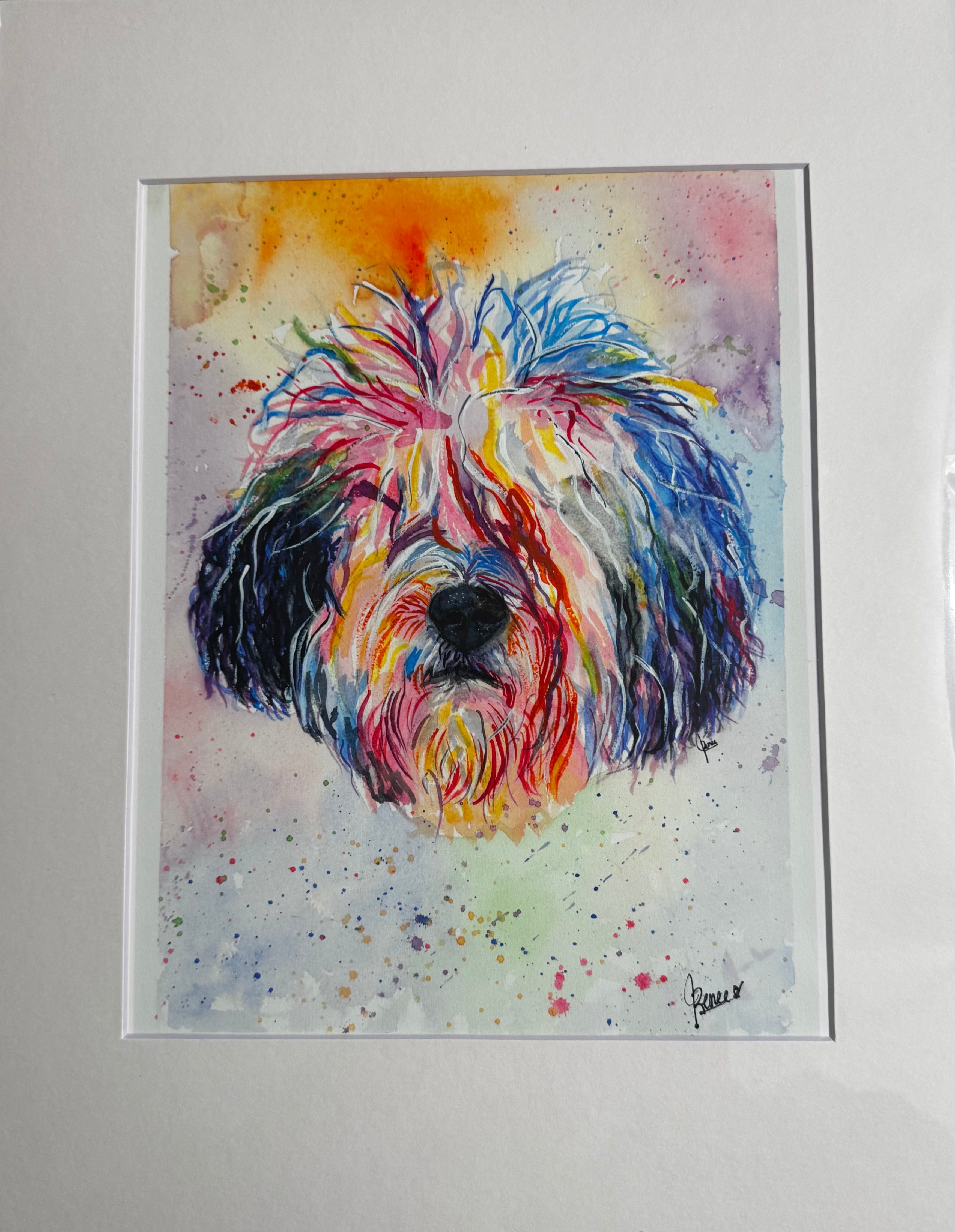 ColorRun 8x10 Fine Art Print in an 11x14 Mat