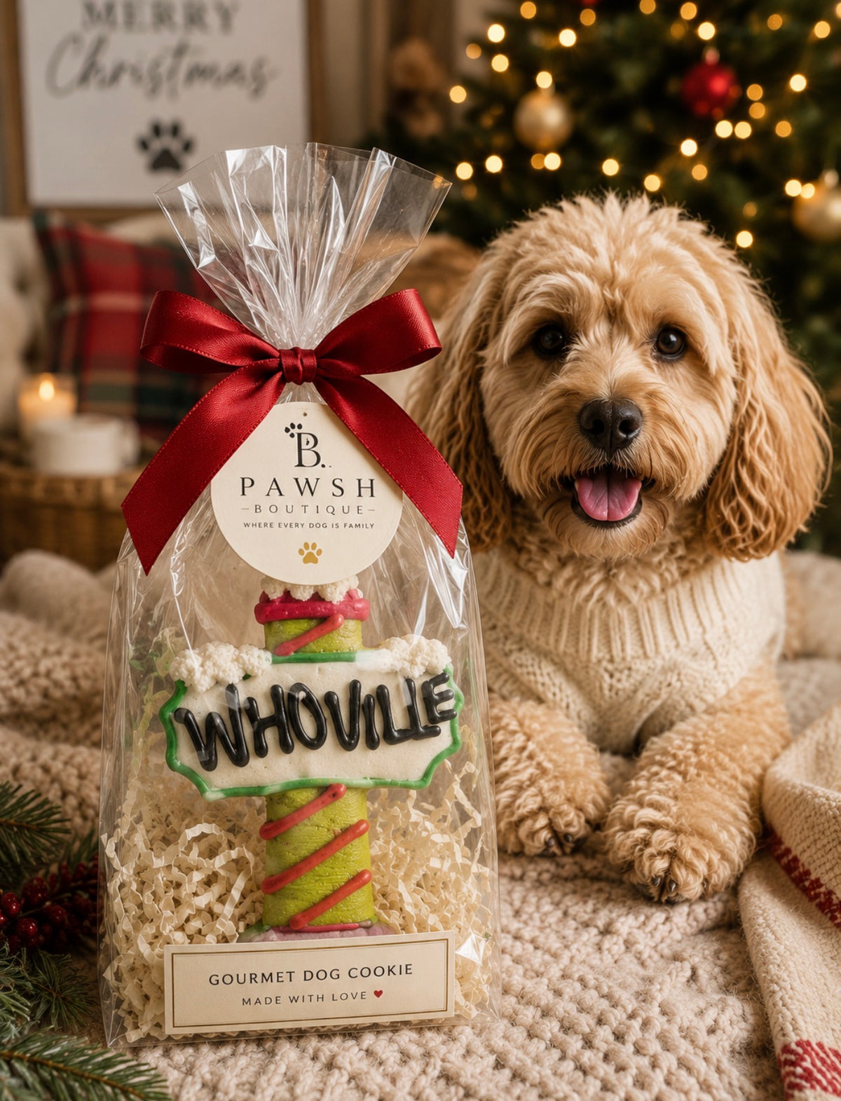 Whoville Grinchy Christmas dog treats