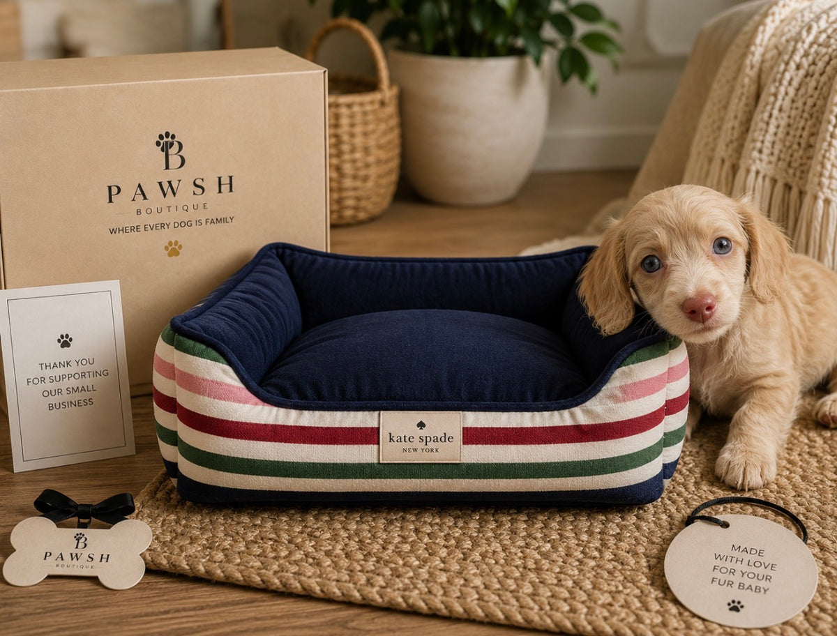 Kate Spade Adventure Stripe Dog Bed
