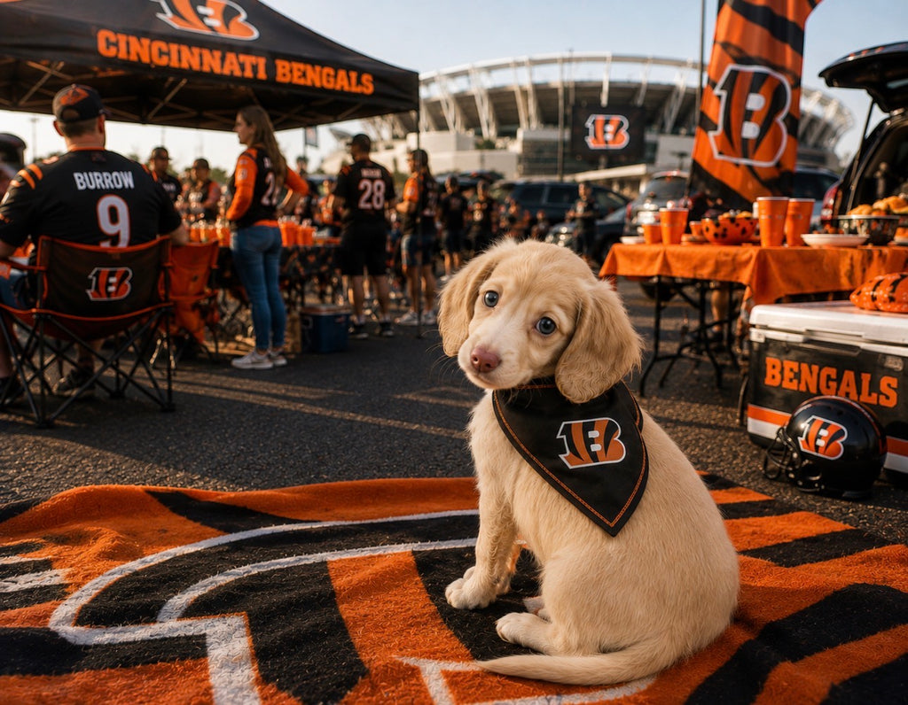 CINCINNATI BENGALS TIE AROUND BANDANA