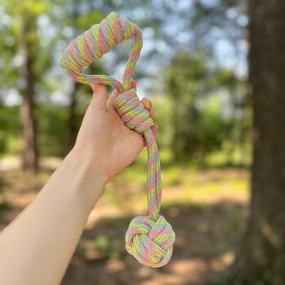Hemp and Sustainable Cotton Rope Tug Dog Toy | Monkey Fist