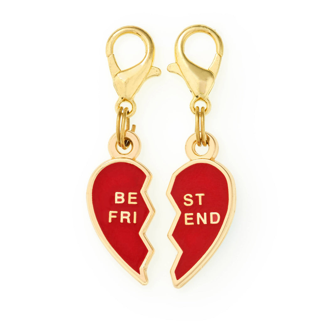 BFF Heart Collar Charm Set