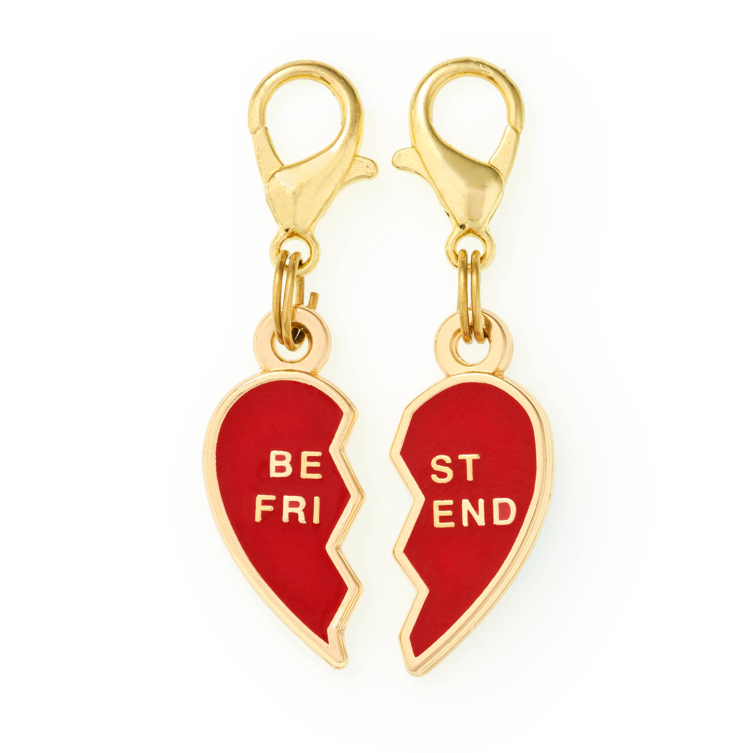 BFF Heart Collar Charm Set