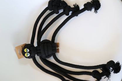 Black Spider Dog Handmade Rope Toys | Halloween Decorations