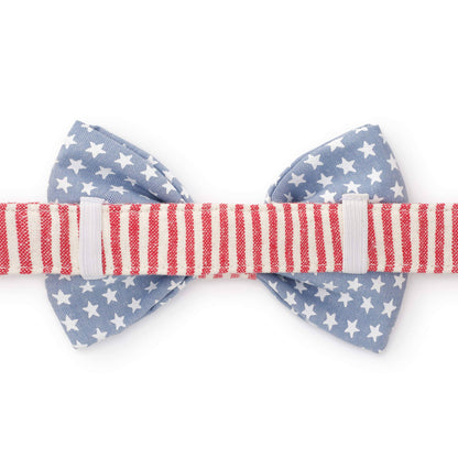 Stars and Stripes Summer Dog Bow Tie